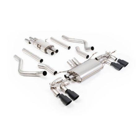 Ligne d'échappement FAP Back inox MILLTEK pour Land Rover Defender 130 5.0 V8 500Ch (2023+) Embouts Noir