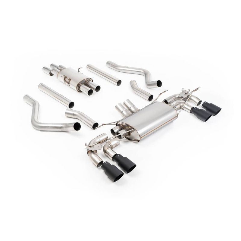 Ligne d'échappement FAP Back inox MILLTEK pour Land Rover Defender 130 5.0 V8 500Ch (2023+) Embouts Noir