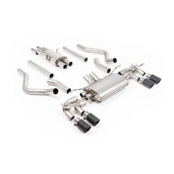 Ligne d'échappement FAP Back inox MILLTEK pour Land Rover Defender 130 5.0 V8 500Ch (2023+) Embouts Carbone