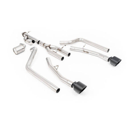 Ligne d'échappement inox MILLTEK pour DODGE RAM 1500 3.0 Twin Turbo REBEL SST (Hurricane Engine) (2025+) Embout Noir