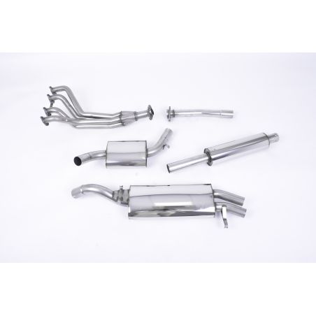 Ligne d'échappement Complète inox MILLTEK VW Golf 2 GTI 8v Mk2(1984à1992) Embout Chrome