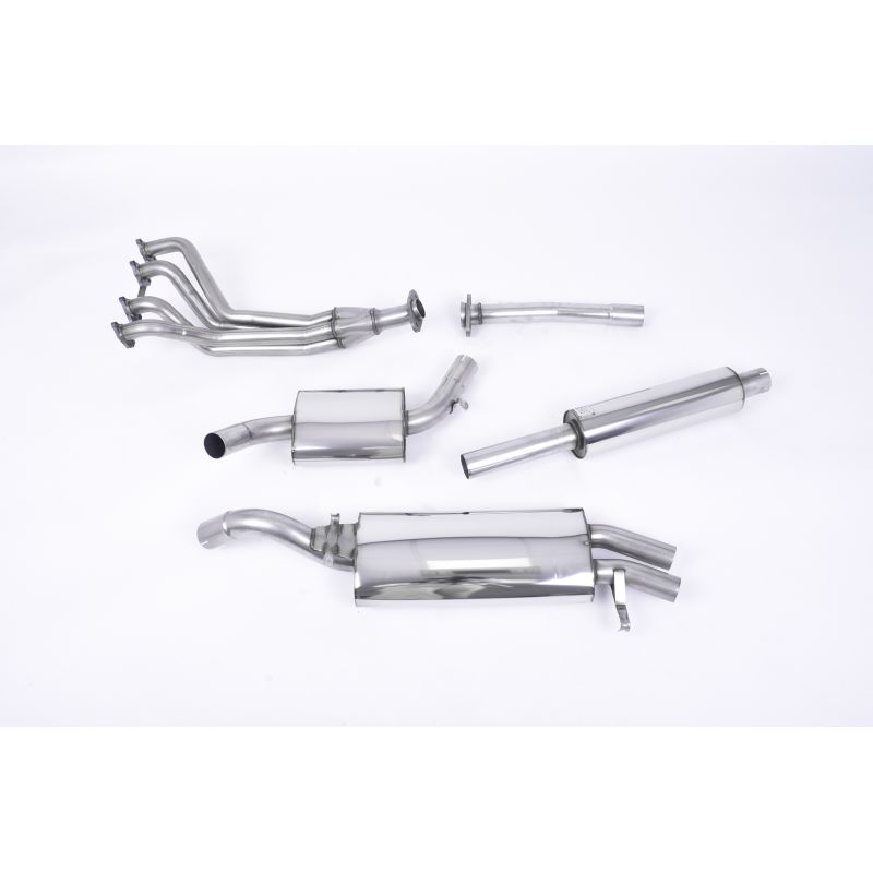 Ligne d'échappement Complète inox MILLTEK VW Golf 2 GTI 8v Mk2(1984à1992) Embout Chrome