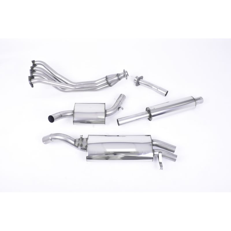 Ligne d'échappement Complète inox MILLTEK VW Golf 2 GTi 16v MK2(1984à1992) Embout Chrome