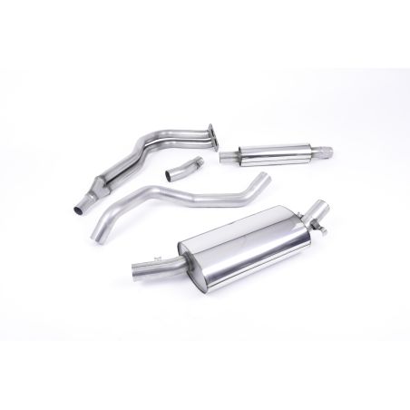 Ligne d'échappement inox MILLTEK VW Golf 1 Gti MK1(1976à1983) Embout Chrome