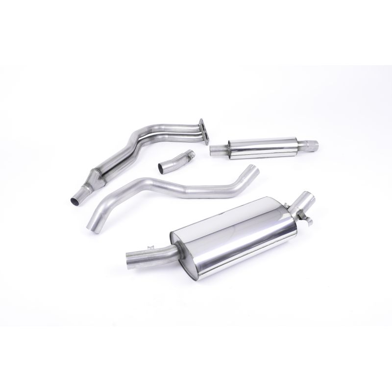 Ligne d'échappement inox MILLTEK VW Golf 1 Gti MK1(1976à1983) Embout Chrome