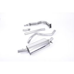 Ligne d'échappement inox MILLTEK VW Golf 1 Gti MK1(1976à1983) Embout Chrome