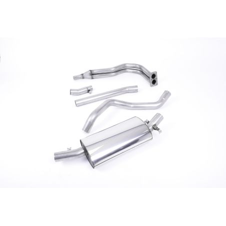 Ligne d'échappement inox MILLTEK VW Golf 1 Gti MK1(1976à1983) Embout Chrome