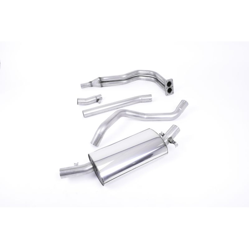 Ligne d'échappement inox MILLTEK VW Golf 1 Gti MK1(1976à1983) Embout Chrome