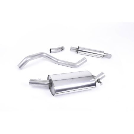 Ligne d'échappement inox MILLTEK VW Golf 1 Gti MK1(1976à1983) Embout Chrome