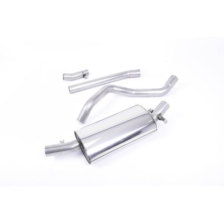Ligne d'échappement inox MILLTEK VW Golf 1 Gti MK1(1976à1983) Embout Chrome