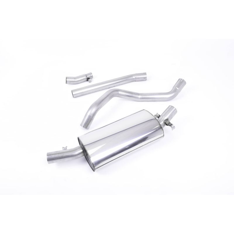Ligne d'échappement inox MILLTEK VW Golf 1 Gti MK1(1976à1983) Embout Chrome