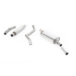 Ligne d'échappement inox MILLTEK VW Golf 1 Gti MK1(1976à1983) Embout Chrome