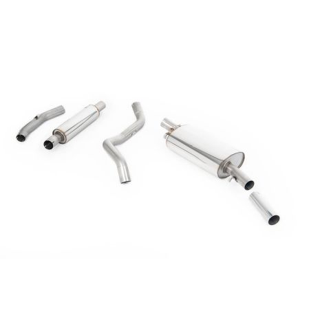 Ligne d'échappement inox MILLTEK VW Golf 1 Gti MK1(1976à1983) Embout Chrome