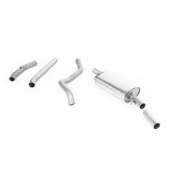 Ligne d'échappement inox MILLTEK VW Golf 1 Gti MK1(1976à1983) Embout Chrome