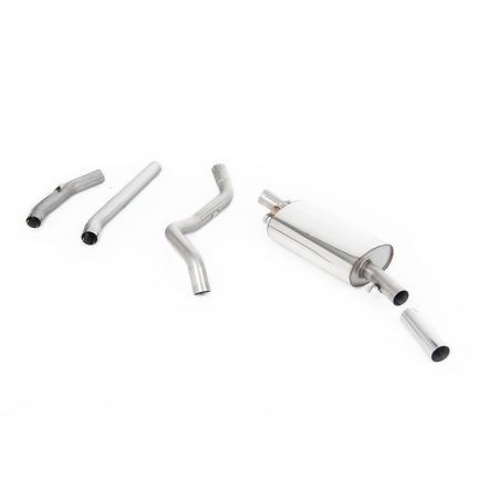 Ligne d'échappement inox MILLTEK VW Golf 1 Gti MK1(1976à1983) Embout Chrome