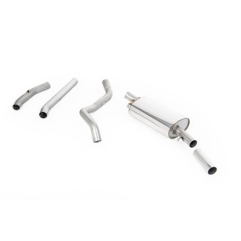 Ligne d'échappement inox MILLTEK VW Golf 1 Gti MK1(1976à1983) Embout Chrome