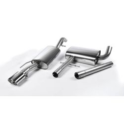 Ligne d'échappement Catback inox MILLTEK VW Corrado VR6(1988à1991) Embout Chrome