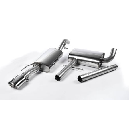 Ligne d'échappement Catback inox MILLTEK VW Corrado VR6(1988à1991) Embout Chrome
