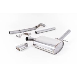 Ligne d'échappement Catback inox MILLTEK VW Corrado VR6(1988à1991) Embout Chrome