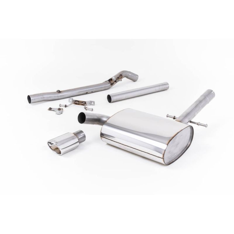 Ligne d'échappement Catback inox MILLTEK VW Corrado VR6(1988à1991) Embout Chrome