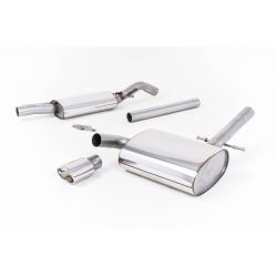Ligne d'échappement Catback inox MILLTEK VW Corrado VR6(1992à1995) Embout Chrome