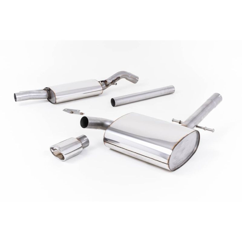 Ligne d'échappement Catback inox MILLTEK VW Corrado VR6(1992à1995) Embout Chrome