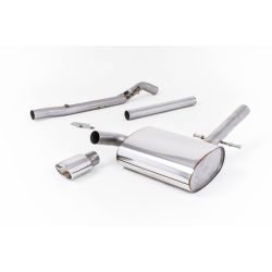 Ligne d'échappement Catback inox MILLTEK VW Corrado VR6(1992à1995) Embout Chrome