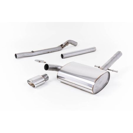 Ligne d'échappement Catback inox MILLTEK VW Corrado VR6(1992à1995) Embout Chrome