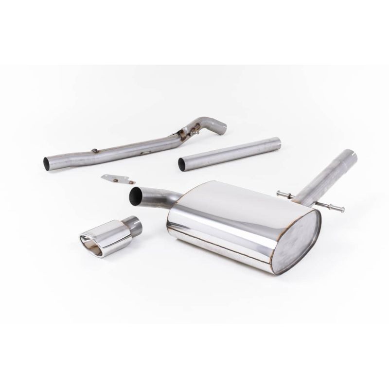 Ligne d'échappement Catback inox MILLTEK VW Corrado VR6(1992à1995) Embout Chrome