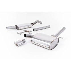 Ligne d'échappement Catback inox MILLTEK VW Corrado G60 1.8(1988à1991) Embout Chrome