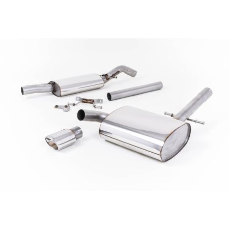 Ligne d'échappement Catback inox MILLTEK VW Corrado G60 1.8(1988à1991) Embout Chrome