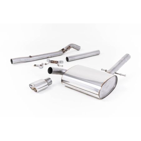 Ligne d'échappement Catback inox MILLTEK VW Corrado G60 1.8(1988à1991) Embout Chrome