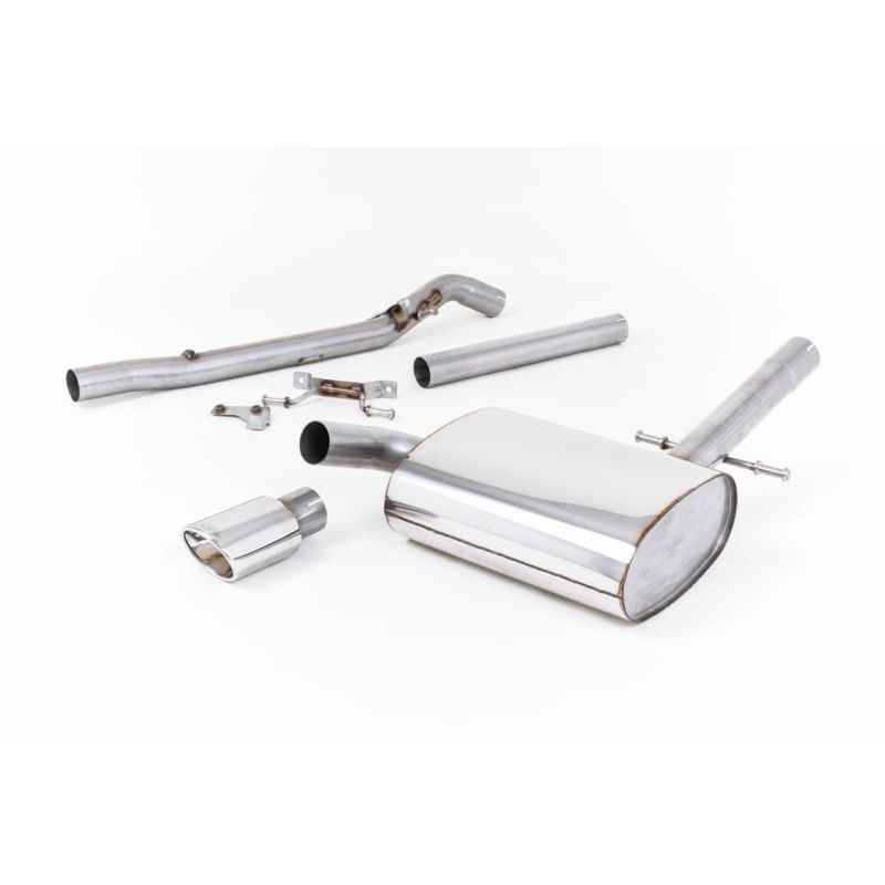 Ligne d'échappement Catback inox MILLTEK VW Corrado G60 1.8(1988à1991) Embout Chrome