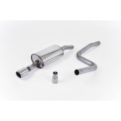 Ligne d'échappement Catback inox MILLTEK Ford Fiesta Mk6 Zetec-S 1.6 16v(2004à2008) Embout Chrome