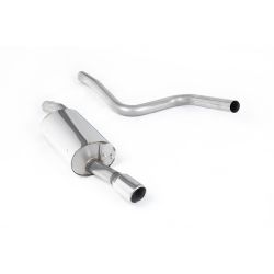 Ligne d'échappement Catback inox MILLTEK Ford Fiesta Mk6 ST 150(2005à2008) Embout Chrome