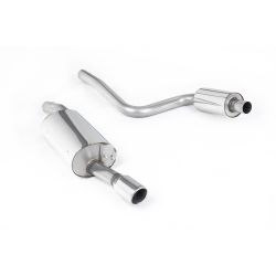 Ligne d'échappement Catback inox MILLTEK Ford Fiesta Mk6 ST 150(2005à2008) Embout Chrome