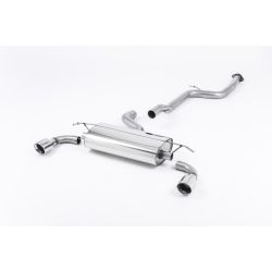 Ligne d'échappement Catback inox MILLTEK Ford Focus ST 225 MK2(2005à2010) Embout Chrome