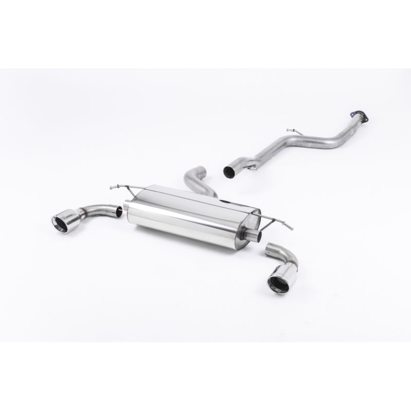 Ligne d'échappement Catback inox MILLTEK Ford Focus ST 225 MK2(2005à2010) Embout Chrome