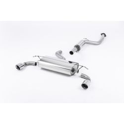 Ligne d'échappement Catback inox MILLTEK Ford Focus ST 225 MK2(2005à2010) Embout Chrome