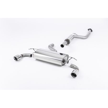 Ligne d'échappement Catback inox MILLTEK Ford Focus ST 225 MK2(2005à2010) Embout Chrome