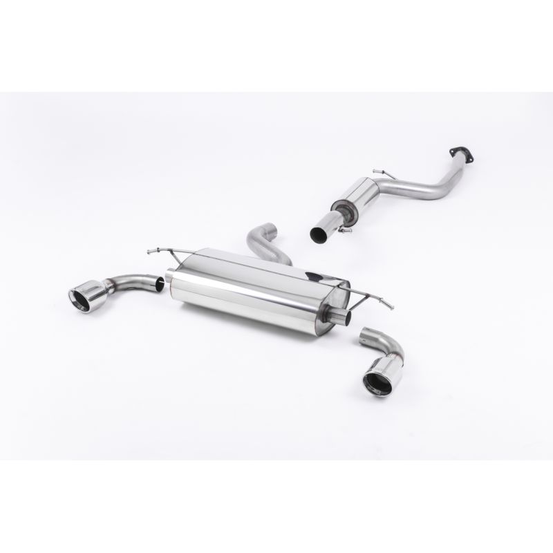 Ligne d'échappement Catback inox MILLTEK Ford Focus ST 225 MK2(2005à2010) Embout Chrome