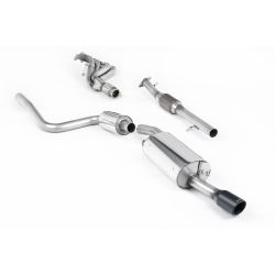 Ligne d'échappement Complète inox MILLTEK Ford Fiesta Mk6 ST 150(2005à2008) Embout Noir