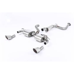 Ligne d'échappement Catback inox MILLTEK Ford Focus RS MK2 2.5T 305Ch(2009à2010) Embout Chrome