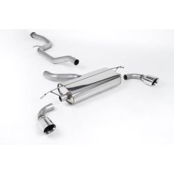 Ligne d'échappement Catback inox MILLTEK Ford Focus ST 225 MK2(2005à2010) Embout Chrome