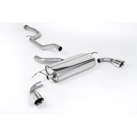 Ligne d'échappement Catback inox MILLTEK Ford Focus ST 225 MK2(2005à2010) Embout Chrome