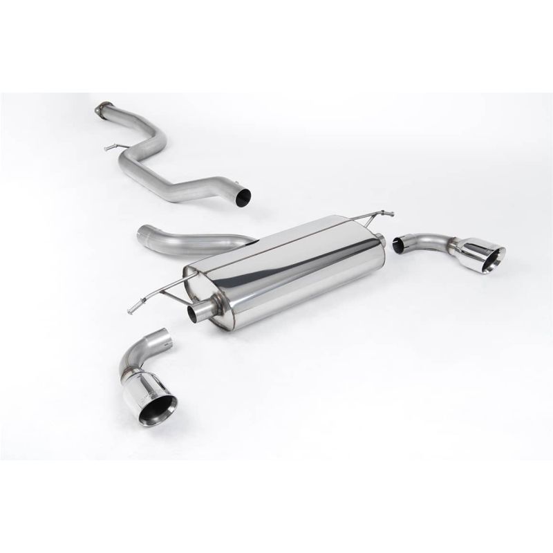 Ligne d'échappement Catback inox MILLTEK Ford Focus ST 225 MK2(2005à2010) Embout Chrome