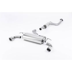 Ligne d'échappement Catback inox MILLTEK Ford Focus ST 225 MK2(2005à2010) Embout Chrome
