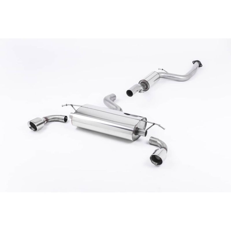 Ligne d'échappement Catback inox MILLTEK Ford Focus ST 225 MK2(2005à2010) Embout Chrome