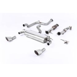 Ligne d'échappement Complète inox MILLTEK Ford Focus RS MK2 2.5T 305Ch(2009à2010) Embout Chrome