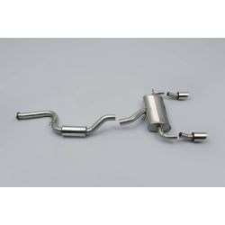 Ligne d'échappement Catback inox MILLTEK Ford Focus RS MK2 2.5T 305Ch(2009à2010) Embout Chrome